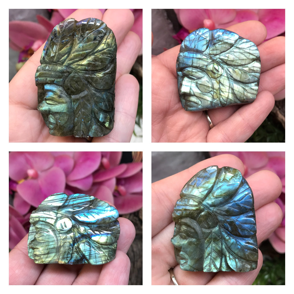 Carved labradorite store