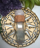 Fluorite and Rose Quartz Wand for Mental Focus, Self Confidence & Self Love