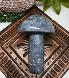 Dumortierite Mushroom Carving for Harmony, Tranquility & Patience