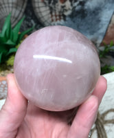 Rose Quartz Sphere for Relationships, Self Confidence & Self Love