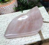 Rose Quartz Freeform Bowl for Relationships, Self Confidence & Self Love