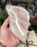 Rose Quartz Freeform Bowl for Relationships, Self Confidence & Self Love