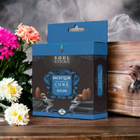 Blue Sage Backflow Incense Cones