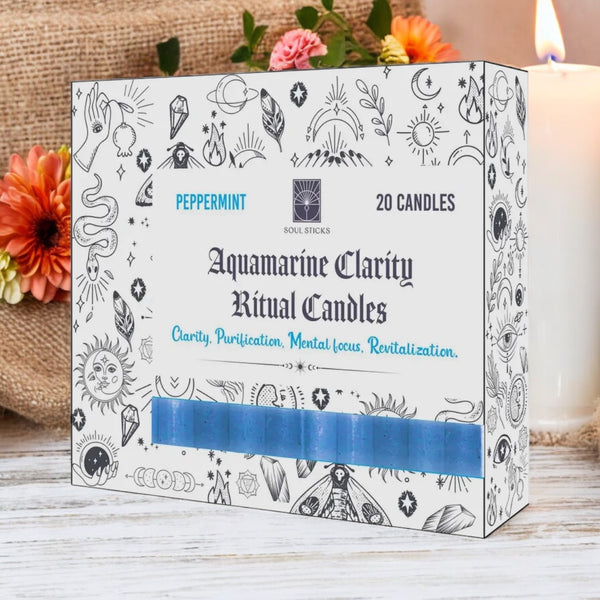 Aquamarine Clarity Ritual Candles